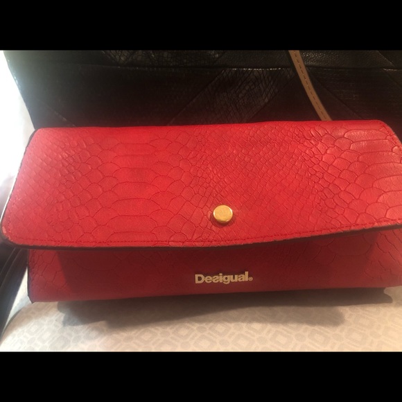 Reversible wallet color black and red - Picture 6 of 8